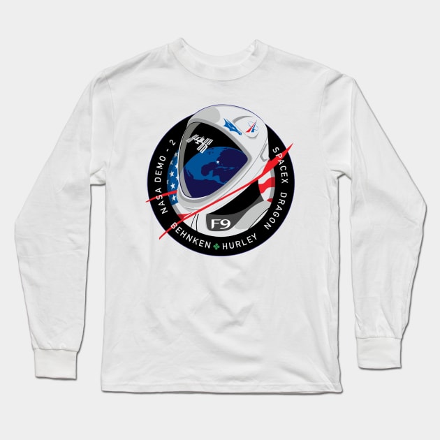 Crew Dragon Spacecraft Long Sleeve T-Shirt by SAVELS